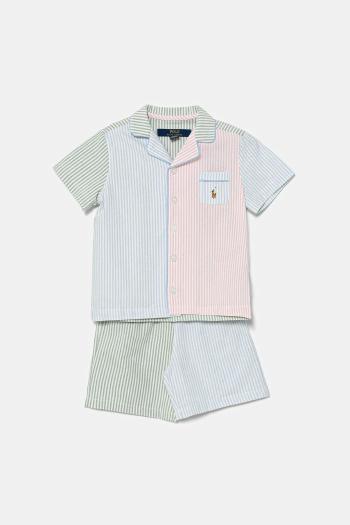 Detské bavlnené pyžamo Polo Ralph Lauren vzorovaná, 8P0221