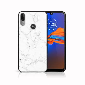 MY ART Silikónový obal Motorola Moto E6 Plus WHITE MARBLE (144)