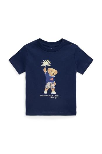 Bavlnené tričko Polo Ralph Lauren tmavomodrá farba, 320979103001