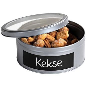 Kesper Kovová dóza s priehľadným vekom a etiketou 20 cm (38235)