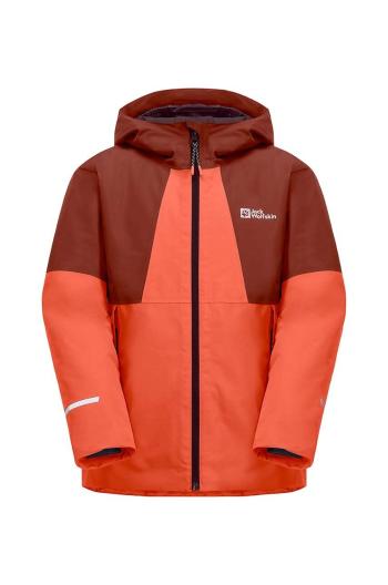Detská bunda Jack Wolfskin oranžová farba, 1610281