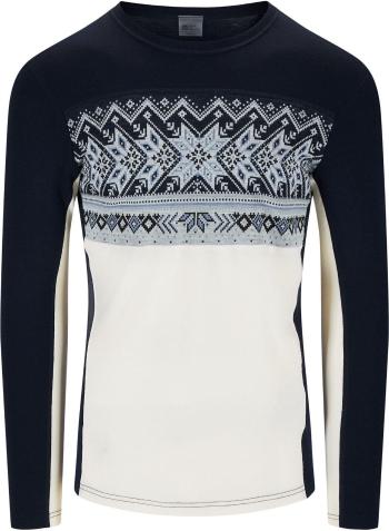 Dale of Norway Vail Mens Crew Neck Baselayer Off White/Navy S Pulóver