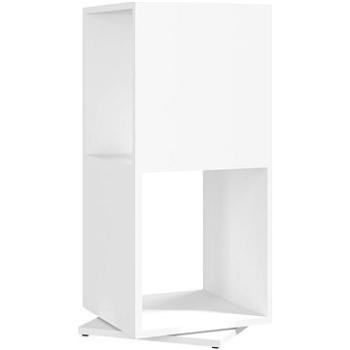 Shumee otočná skrinka biela 34,5 × 34,5 × 75,5 cm drevotrieska, 339550