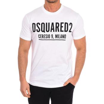 Dsquared  S71GD1058-S23009-100  Tričká s krátkym rukávom Biela