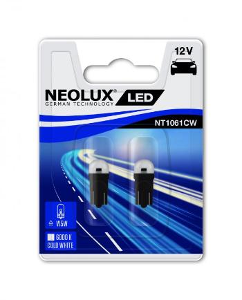 LED autó izzó NEOLUX LED "W5W“ 6000K, 12V, W2.1x9.5d