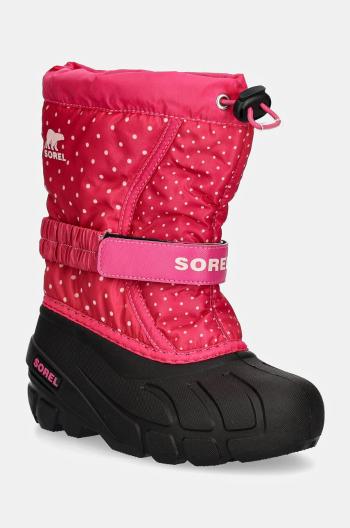Detské snehule Sorel CHILDRENS FLURRY BO ružová farba, 2114092