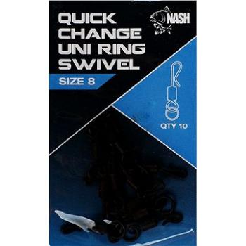 Nash Quick Change Uni Ring Swivel 10 ks (5055108980902)