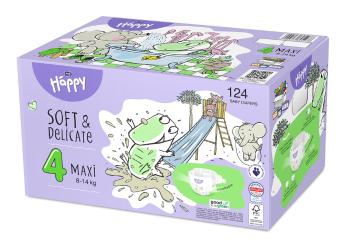 2x BELLA HAPPY Baby Plienky jednorazové Maxi Box 8-14 kg 62 ks