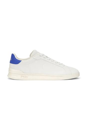 Kožené tenisky Polo Ralph Lauren Hrt Crt Ii biela farba, 809955691001