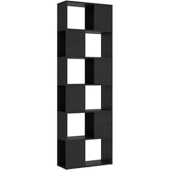 Shumee deliaca stena sivá 60 × 24 × 186 cm drevotrieska, 809100
