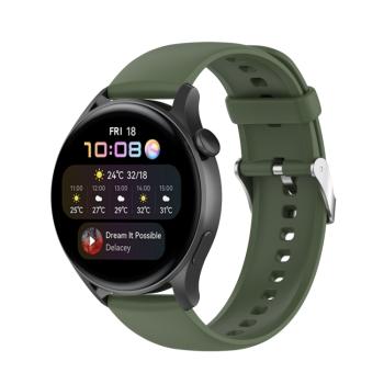 SILICONE Remienok pre Huawei Watch 4 / Watch 4 Pro tmavozelený