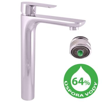 RAV Slezák - Sporiaca vodovodná batéria umývadlová, vysoká VLTAVA ECO, Farba: chróm, Rozmer: 1/2&#39;&#39; VTE430.5