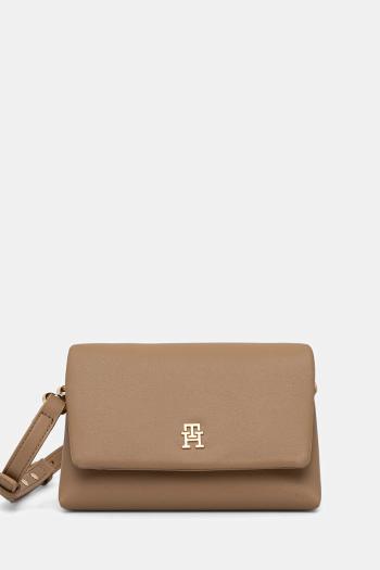 Kabelka Tommy Hilfiger béžová farba, AW0AW17698