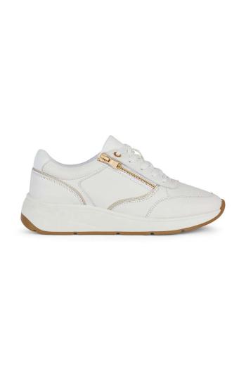 Kožené tenisky Geox D CRISTAEL biela farba, D45MXE 00085 C1000