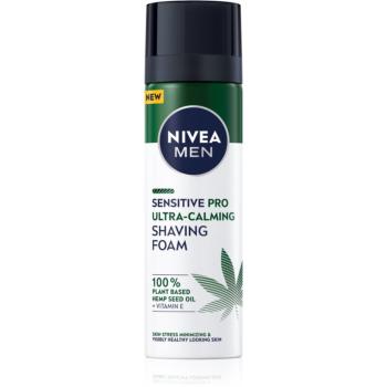 Nivea Men Sensitive Hemp pena na holenie s konopným olejom 200 ml