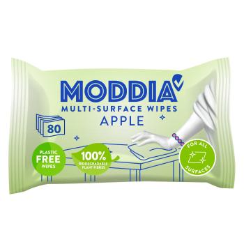 MODDIA Vlhčené upratovacie obrúsky jablko 80 ks
