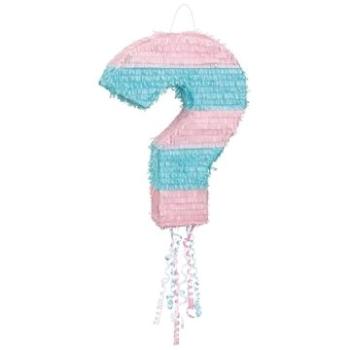 Piňata gender reveal girl or boy - holka nebo kluk - tahací (11179760923)