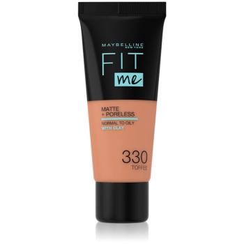 MAYBELLINE NEW YORK Fit Me! Matte+Poreless zmatňujúci make-up pre normálnu až mastnú pleť odtieň 330 Toffee 30 ml