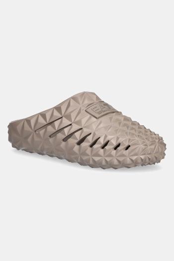Šľapky EA7 Emporio Armani béžová farba, XK385.XBR001