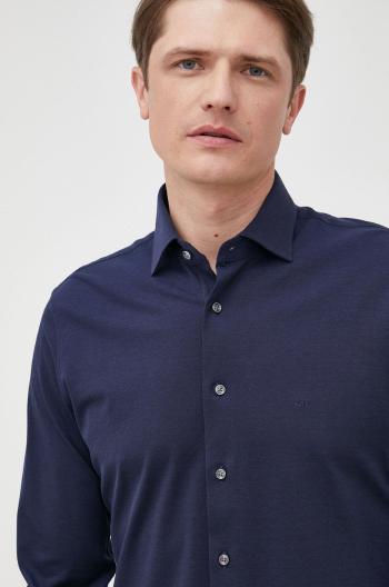 Bavlnená košeľa Michael Kors pánska, slim, s talianskym golierom