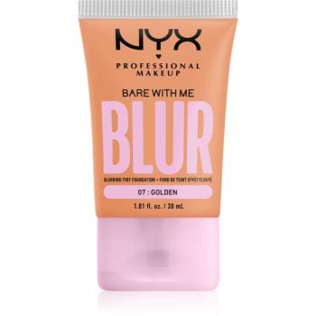 NYX Professional Makeup Bare With Me Blur Tint hidratáló alapozó árnyalat 07 Golden 30 ml