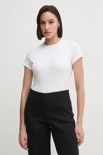 Bavlnené tričko Calvin Klein dámske, biela farba, K20K208049