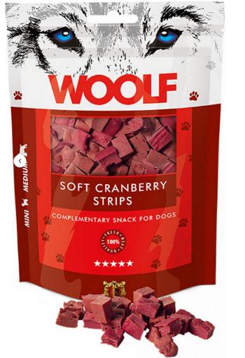 Woolf Soft Cranberry Strips 100g