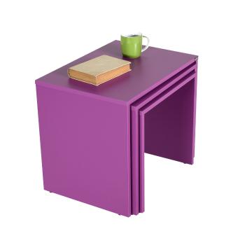 Skladací stôl SHP Purple, 3 ks