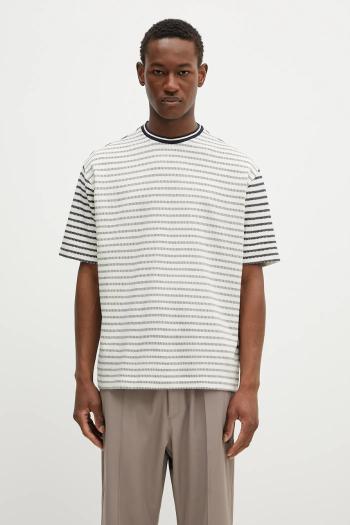 Bavlnené tričko Paul Smith pánske, tmavomodrá farba, vzorovaná, M1R-110Y-P02657