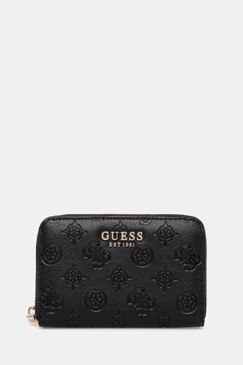 Peňaženka Guess PHOEBE dámska, čierna farba, SWPD96 65140