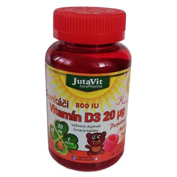 JUTAVIT Gumkáči vitamín D3 20 µg - kids 60 gum