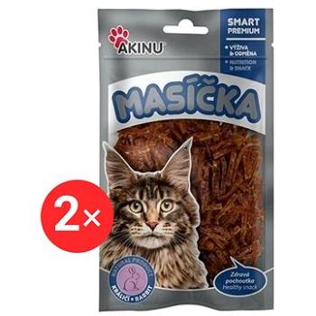 Akinu Králičie rezančeky pre mačky 2× 50 g (KRMsv0144bun)