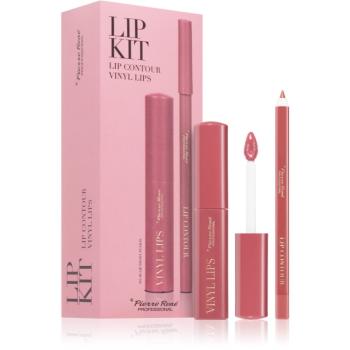 Pierre René Professional Lip Kit darčeková sada na pery 05 Peony Fusion 2 ks