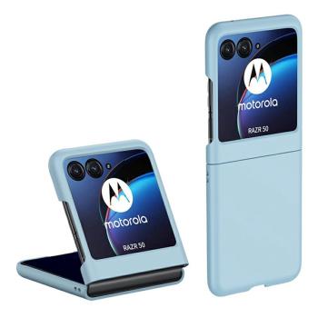 PLASTIC Ochranný plastový kryt pre Motorola Razr 60 svetlomodrý