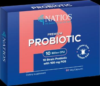 NATIOS Premium Probiotic 10 Billion CFU 60 kapsúl