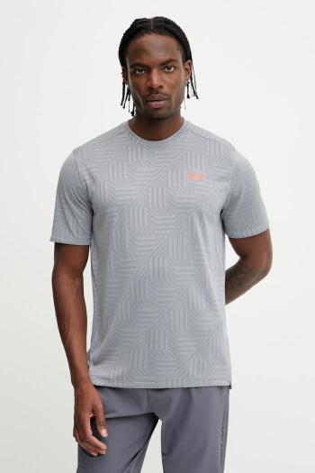 Tréningové tričko Under Armour UA Tech Geotessa šedá farba, vzorované, 1382182