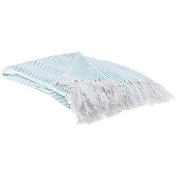 Zelená deka vo farbe mäty 130 × 160 cm TANGIER, 141098 (beliani_141098)