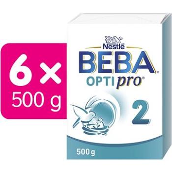 BEBA OPTIPRO® 2 pokračovacie dojčenské mlieko, 6× 500 g (8445290065209)