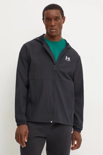 Vetrovka Under Armour Vibe Woven Windbreaker čierna farba, prechodná, 1386555