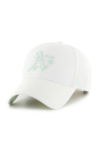 Šiltovka 47 brand MLB Oakland Athletics biela farba, s nášivkou, B-ITCMP18CTP-WH