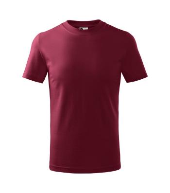 MALFINI Detské tričko Basic - Garnet | 110 cm (4 roky)