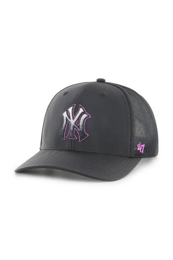 Šiltovka 47 brand MLB New York Yankees čierna farba, jednofarebná, B-VOLCT17BBP-BKA