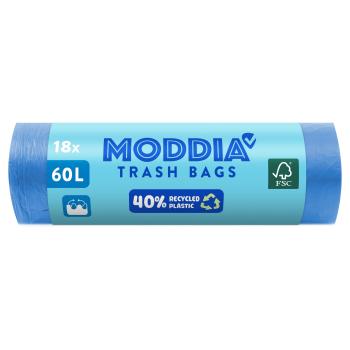 MODDIA Odpadkové vrecia zaväzovacie 18 x 60 l