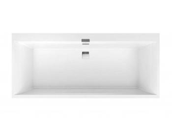 VILLEROY & BOCH - Squaro Edge 12 Vaňa Duo, 190x90 cm, Quaryl, biela UBQ190SQE2DV-01
