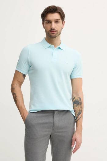 Bavlnené polo tričko United Colors of Benetton ružová farba, jednofarebné, 3089J3179