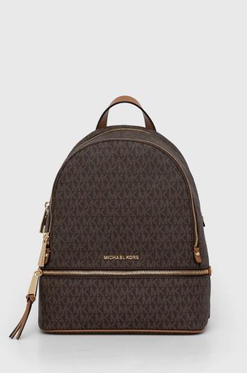 Ruksak MICHAEL Michael Kors dámsky, béžová farba, malý, vzorovaný