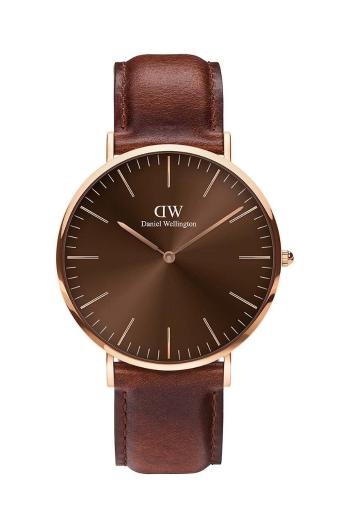 Hodinky Daniel Wellington pánske, hnedá farba