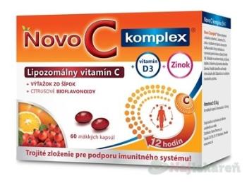 Novo C Komplex Lipozomálny Vitamín C s Vitamínom D3 a zinkom 60 kapsúl