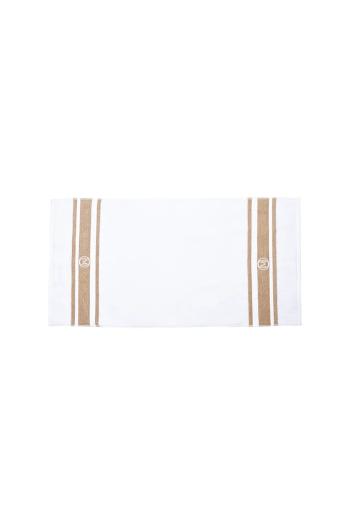 Malý bavlnený uterák Officine Monogram Monogram Linea 50 x 100 cm béžová farba