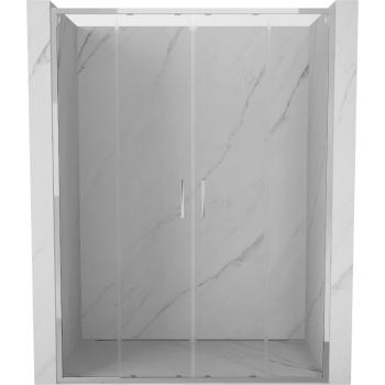 MEXEN/S - Exo dvojité posuvné sprchové dvere 150 cm, transparent, chróm 8152-150-000-01-00